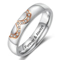 Personalized Inscription Couple's Rings - Abrahamallen