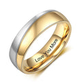 Personalized Inscription Couple's Rings - Abrahamallen