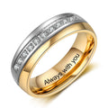 Personalized Inscription Couple's Rings - Abrahamallen