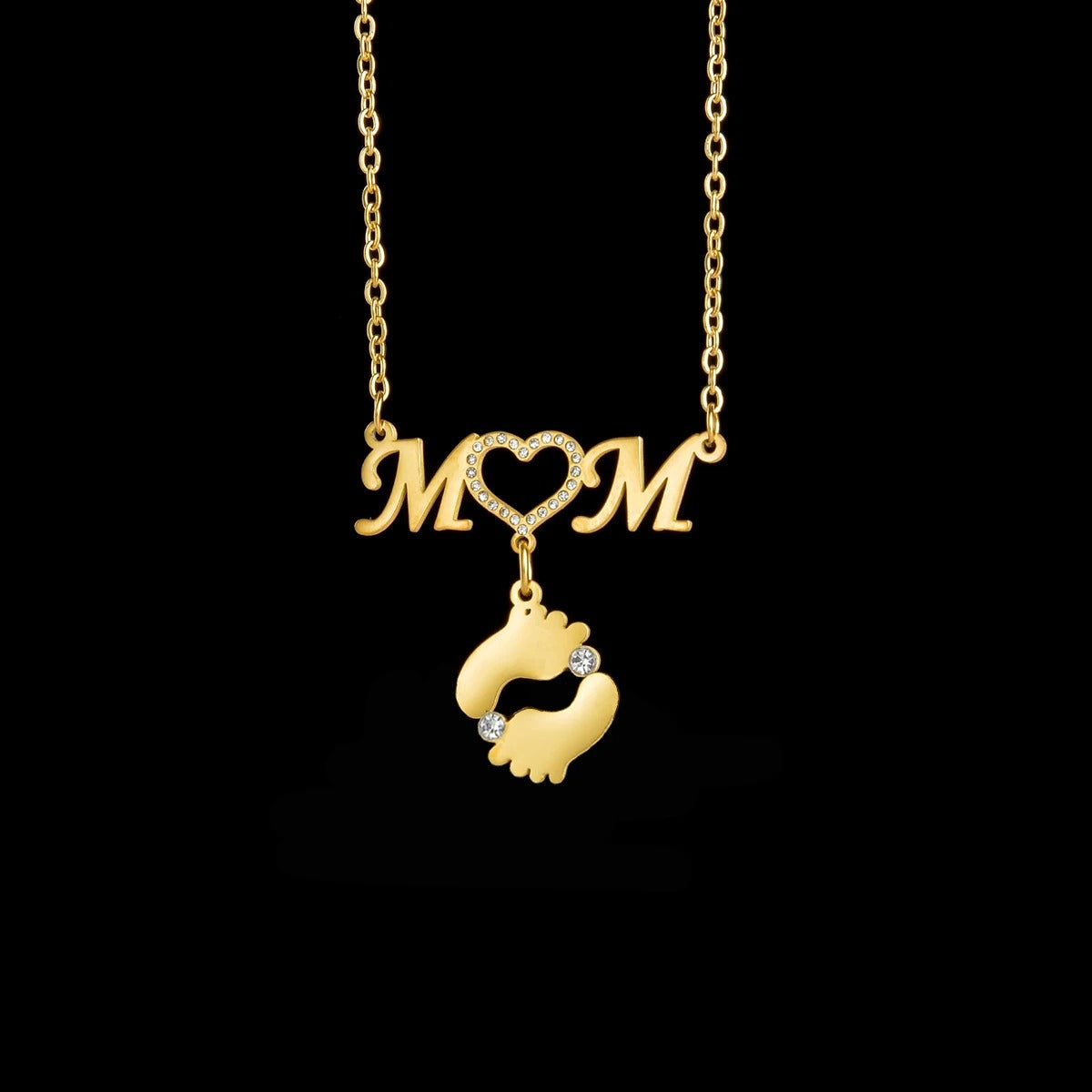 Personalized Mum and Name Pendant Necklace - Abrahamallen