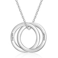 Personalized 2-6 Intertwined Pendants Engraveable Necklace - Abrahamallen