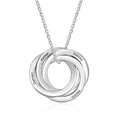 Personalized 2-6 Intertwined Pendants Engraveable Necklace - Abrahamallen