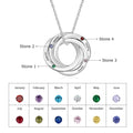 Customized Engraveable 3-4 Name Interwined Pendant Necklace - Abrahamallen