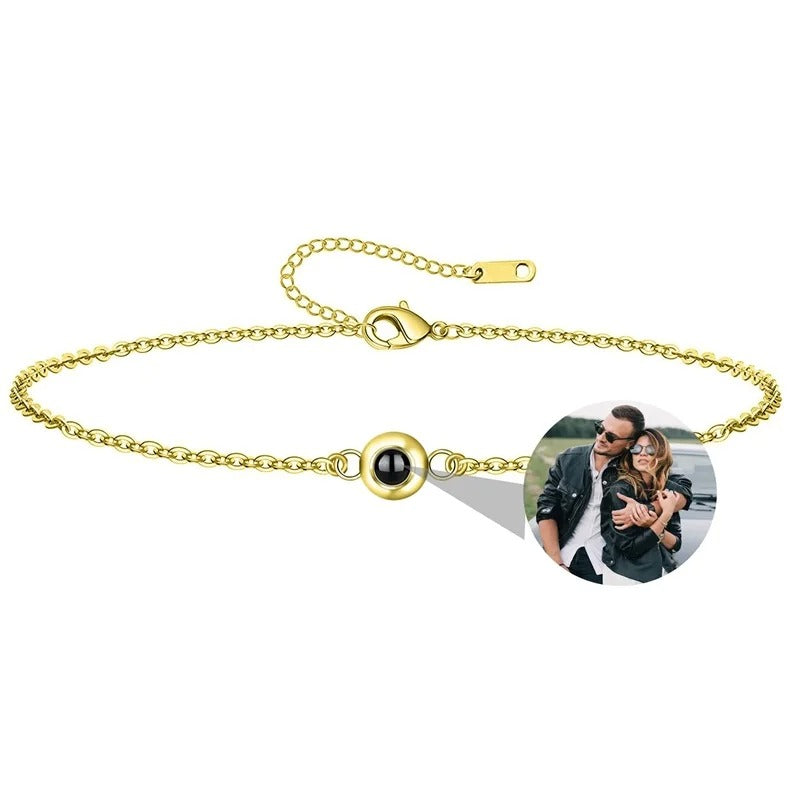 Personalized Slim Photo Projection Bracelet - Abrahamallen