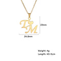 Personalized Initials Pendant Necklace - Abrahamallen