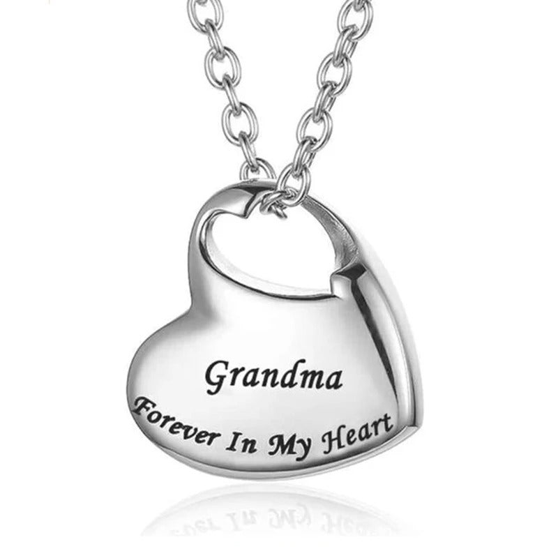 Personalized Cremation Urn Heart Locket Keepsake Necklace - Abrahamallen