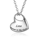 Personalized Cremation Urn Heart Locket Keepsake Necklace - Abrahamallen