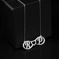 Personalized Couple's Initials Pendant Necklace - Abrahamallen