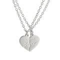 Customized Couple's 2-1 Split Heart Pendants Necklaces - Abrahamallen