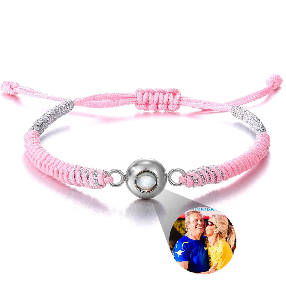 Customized Photo Projection Braided Bracelet - Abrahamallen