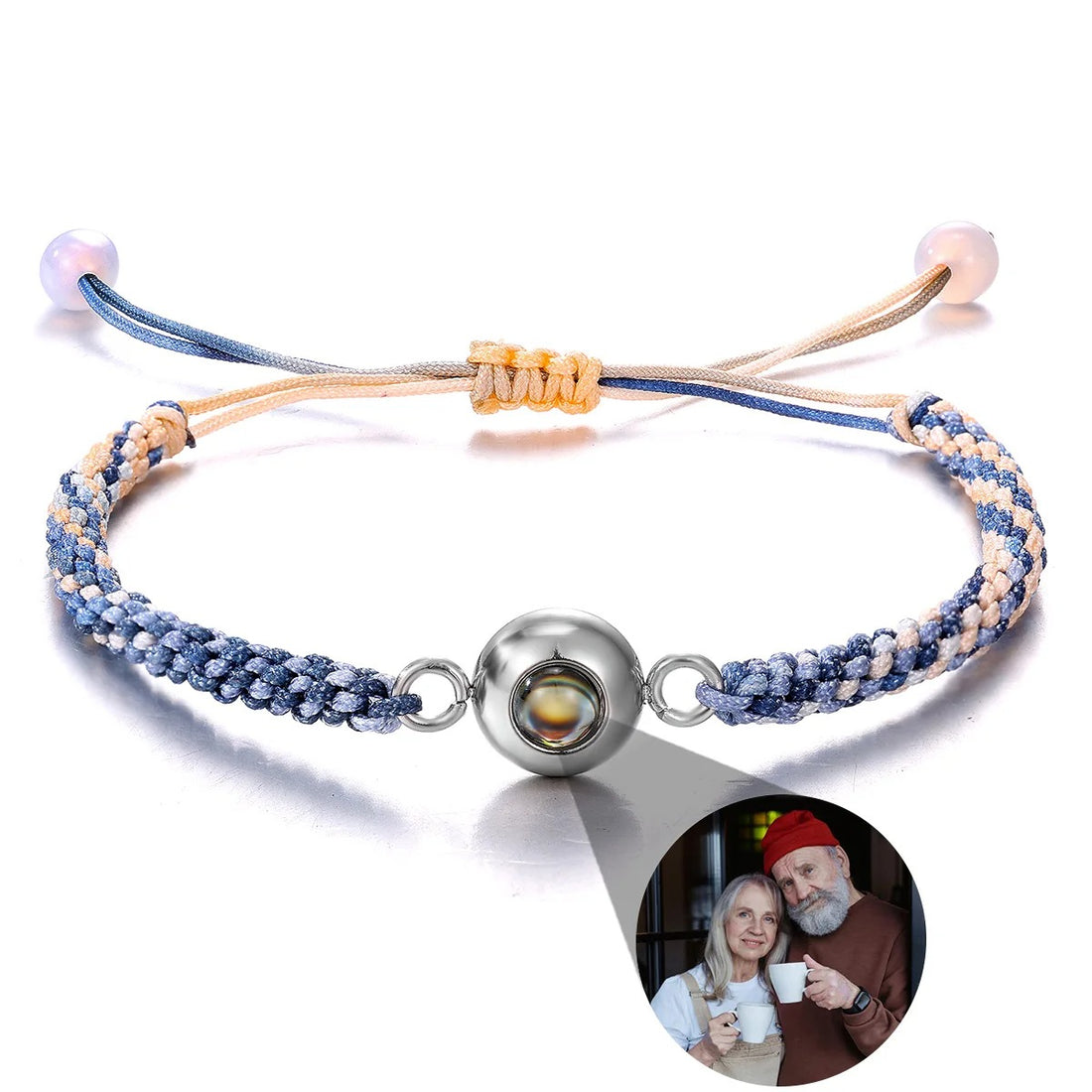 Customized Photo Projection Braided Bracelet - Abrahamallen