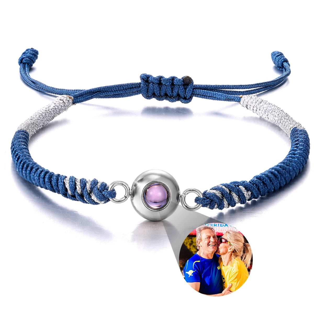 Customized Photo Projection Braided Bracelet - Abrahamallen