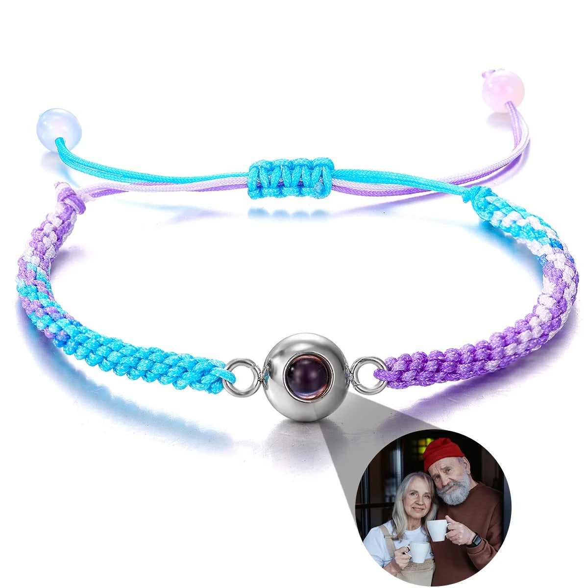 Customized Photo Projection Braided Bracelet - Abrahamallen