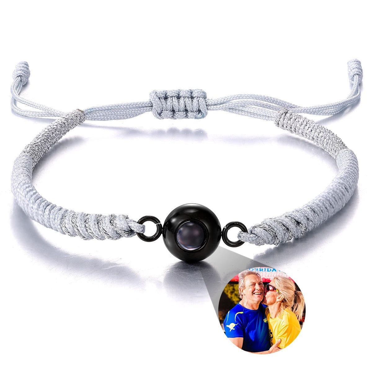 Customized Photo Projection Braided Bracelet - Abrahamallen