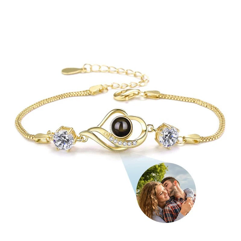 Personalized Photo Projection Chain Bracelet - Abrahamallen