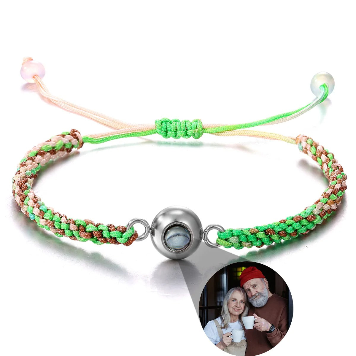 Customized Photo Projection Braided Bracelet - Abrahamallen