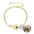 Personalized Dog Paw Photo Projection Chain Bracelet - Abrahamallen