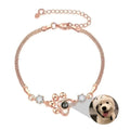 Personalized Dog Paw Photo Projection Chain Bracelet - Abrahamallen